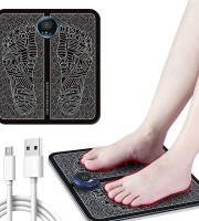 EMS Foot Massager Machine, Electronic Muscle Stimulator Massage Mat USB Rechargeable