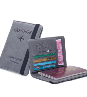 Artificial Leather Credit Card Holder Travel Passport Cover Wallet