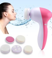 5 in 1 Multifunction Electric Face Facial Cleansing Brush Pore Cleanser Wash