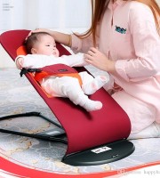 Baby Bouncer Chair Foldable Soft Seat Safety Automatic Rocking Feel Merriment & Fun