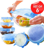 6 Pcs Silicon Food Cover set