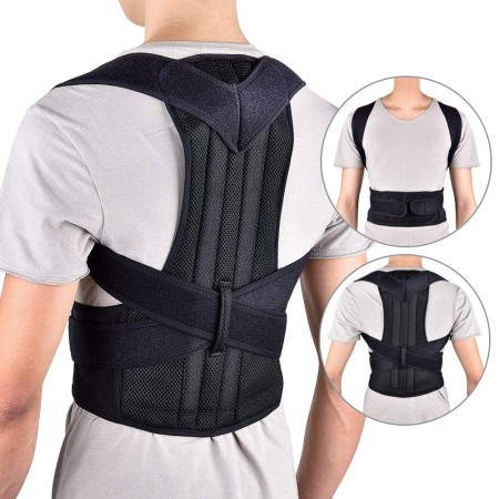 Adjustable Posture Corrector Brace Off Shoulder Back Support Belt for Men Women