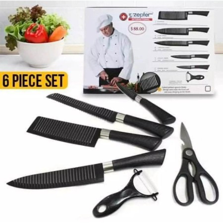 Kitchen Knife Set 6 Pcs Knife Set For Chef Zepter