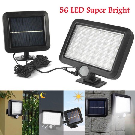 56LED Indoor Outdoor Solar Power Sensor Light