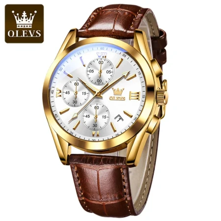 OLEVS Luxury Smart Fitness Wrist Watch-White
