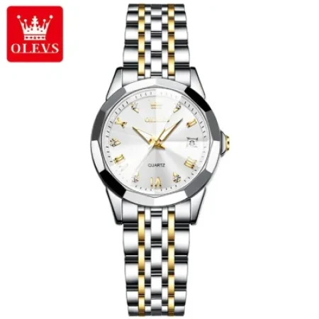 OLEVS 9931 Stainless Steel Analog Watch For Women