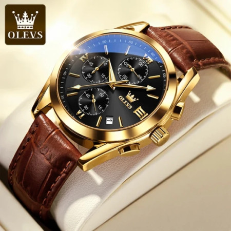OLEVS Luxury Smart Fitness Wrist Watch- black Dail