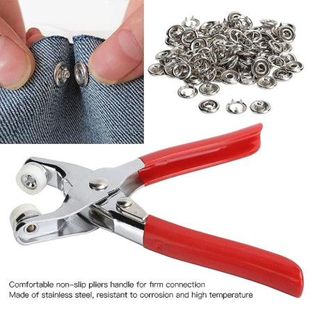 Hand Pressure Pliers For Prong Snap Button